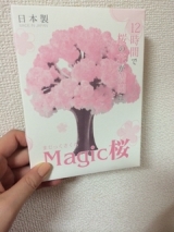 口コミ記事「面白インテリア雑貨マジック桜」の画像