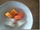 口コミ：昆布の水塩で美味しく減塩に挑戦中 その２　　　ありあわせ蒸し野菜の巻の画像（1枚目）