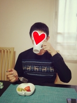 口コミ：今日の朝ごはんときれいなカップインコーヒー♡の画像（1枚目）