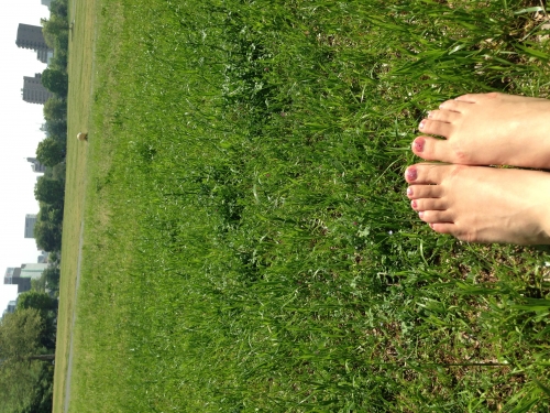 足の日光浴の画像（1枚目）