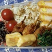 蕗&ツナの混ぜ寿司弁当