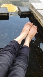 「足湯で快適」の画像（1枚目）