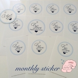 口コミ：monthly sticker作り(♡˙︶˙♡)DIY？の画像（3枚目）