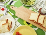 口コミ：▼　シチリアレモンのパンと北欧食器で夏休みの朝ごはん！の画像（1枚目）