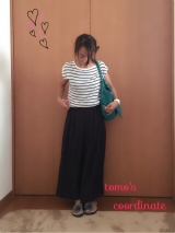 口コミ：♡today's coordinate♡〜しまむらガウチョ&fanciエナメルバルーンバック〜の画像（4枚目）