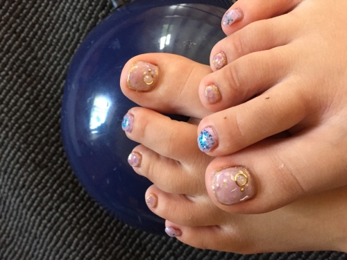 summer foot nailの画像（1枚目）