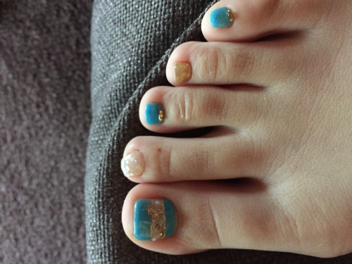summer foot nailの画像（2枚目）