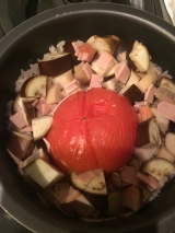 口コミ：海の精 炊き込み御飯の味でトマト炊き込み御飯の画像（2枚目）