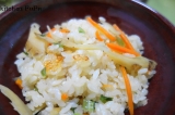 口コミ記事「アルファ化米、保存食を考えたごぼうおこわの朝食」の画像