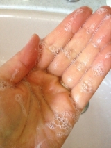 口コミ：生オリーブの力で肌をなで洗い。『ファイブケイ キヨエまるごと石けん』♡の画像（2枚目）