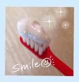 口コミ：真っ白い歯に☆ 重曹つるつるハミガキの画像（1枚目）