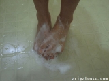 口コミ：【モニター】ミヨシ石鹸　素足キレイ 泡せっけん　足洗い用石けん使ってみました。の画像（2枚目）