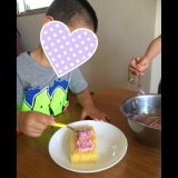 口コミ：My BIRTHDAY★ 子供達の手作りケーキ♡の画像（8枚目）