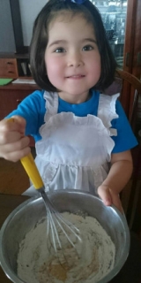 口コミ：母の日に「レンジで作るいちごケーキミックス」で感謝のケーキ作り♪｜カナダと日本のハーフキッズモデルのニコニコブログ♪の画像（15枚目）