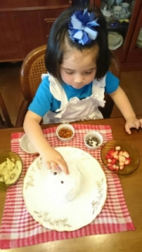 口コミ：母の日に「レンジで作るいちごケーキミックス」で感謝のケーキ作り♪｜カナダと日本のハーフキッズモデルのニコニコブログ♪の画像（5枚目）