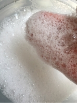 口コミ：洗面器で魔法のシルク泡が！！エス・エス・シィ シルキーストーンフェイスソープ｜☆よいものあれこれ☆の画像（3枚目）