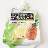 口コミ：夏においしい！大粒アロエin クラッシュタイプの蒟蒻畑 パイナップル味の画像（4枚目）