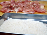 口コミ：今日の晩ご飯/ココナッツオイルを使って、スキレットで作る「鶏もも肉のパン粉焼き」で晩酌！の画像（9枚目）