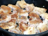 口コミ：今日の晩ご飯/ココナッツオイルを使って、スキレットで作る「鶏もも肉のパン粉焼き」で晩酌！の画像（6枚目）