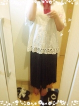 口コミ：aquagarage ミモレ丈プリーツスカート♡の画像（5枚目）