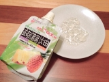 口コミ：マンナンライフ☆大粒アロエin クラッシュタイプの蒟蒻畑 パイナップル味の画像（3枚目）
