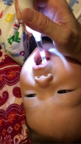 口コミ：赤ちゃん用の電動歯ブラシの画像（1枚目）
