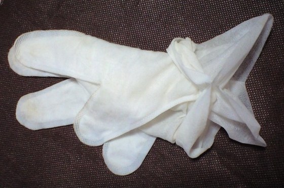 口コミ：入浴できないときに★シャンプー手袋　を使った感想　の画像（3枚目）