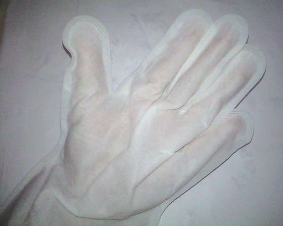 口コミ：入浴できないときに★シャンプー手袋　を使った感想　の画像（2枚目）