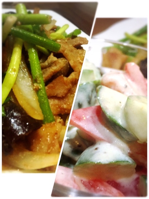 口コミ：ローソンフレッシュ☆献立食材3日目は豚と茄子、玉ねぎの味噌炒め・きゅうりとトマトのサラダ♫の画像（5枚目）