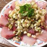 #今日の夕飯#わらさの薬味ポン酢かけ#わらさ #ブリのこども #yummy #498円#時短レシピ #moniplaのInstagram画像