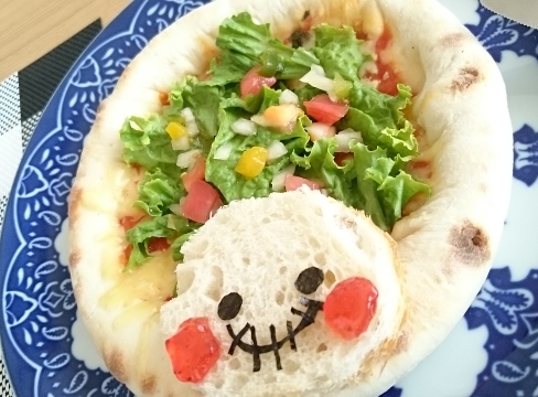 ハロウィンサラダピザ♡の画像（2枚目）