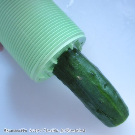 口コミ：☆くるくる回して野菜をカットする　ベジタブルカッター　使ってみましたぁ♪の画像（4枚目）