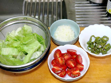 口コミ：今日の晩ご飯/暑い日にぴったり！ 麺つゆと寒天を使って簡単に出来る「夏野菜の冷製 和風パスタ」の画像（4枚目）