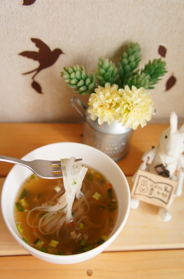 口コミ：ひかり味噌♪選べるスープ＆フォー　赤のアジアンスープ／緑のアジアンスープの画像（11枚目）
