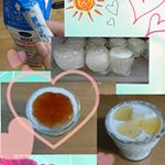 ケフィアヨーグルトを作りました♥いっぱい作れて、ジャムやはちみつをかけて食べました💠美味しいです～(*´∀｀) #rosellkefir #moniplaのInstagram画像