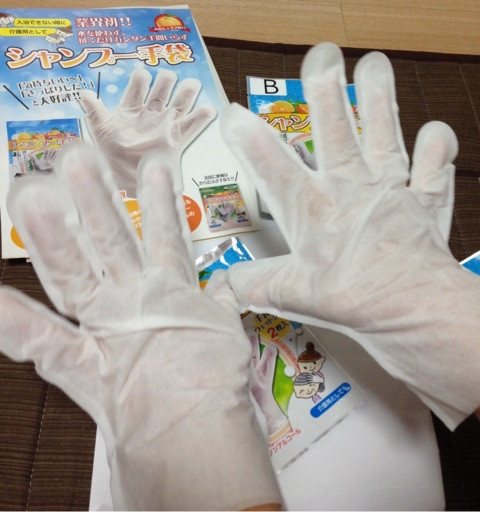 口コミ：【拭くだけでサッパリ！】魔法の手袋 シャンプー手袋の画像（7枚目）