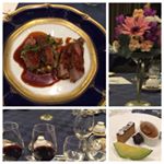 結婚記念日にフレンチのコース料理を堪能！美味しい食事も美しい食器類も楽しめて、素晴らしい夜でした。#記念の食卓 #勝手にルノーブル40周年祭り #moniplaのInstagram画像