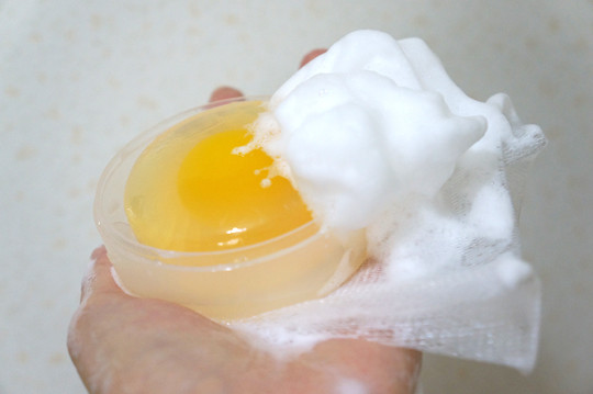 口コミ：
  卵の殻膜成分が入った「たまらん石鹸」
の画像（6枚目）