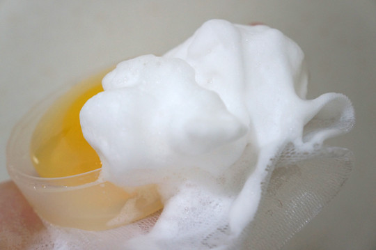口コミ：
  卵の殻膜成分が入った「たまらん石鹸」
の画像（5枚目）
