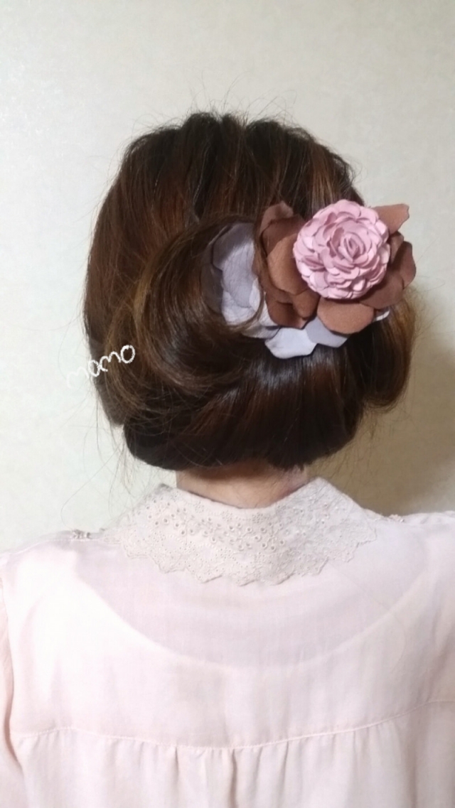 口コミ：ヘアアレンジ×お花ヘアクリップの画像（8枚目）