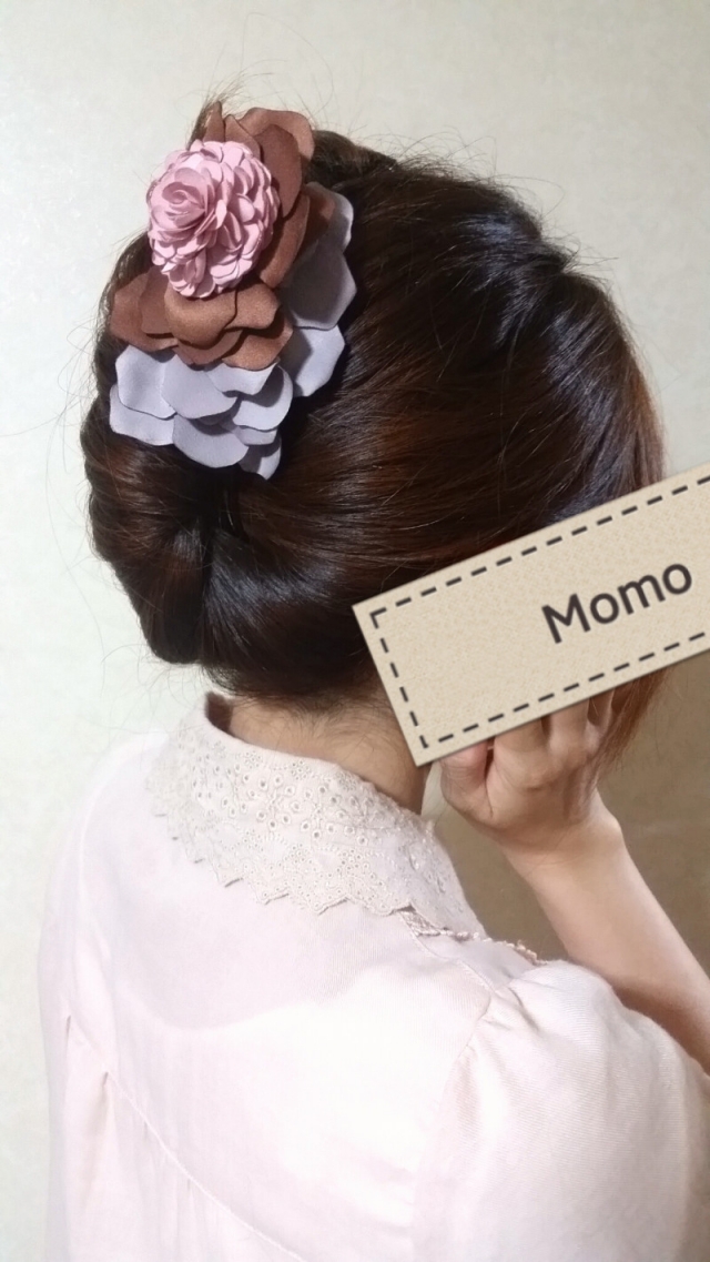 口コミ：ヘアアレンジ×お花ヘアクリップの画像（5枚目）