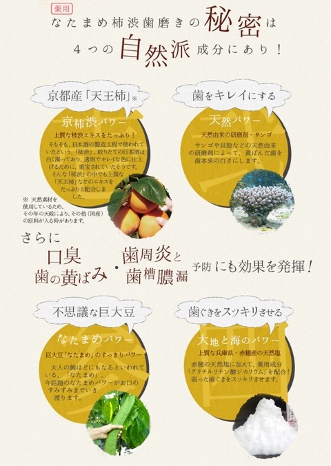 口コミ：株式会社 京都やまちや 薬用なたまめ柿渋歯磨きの画像（7枚目）