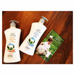 ・Leivy Goat's Milk・前使ってたボディシャンプーのヘアケアシリーズ頂きました🐐🛁・ミルクーな感じが好き💓💓💓・ネイルクリームシリーズもあるみたいで、気に…のInstagram画像