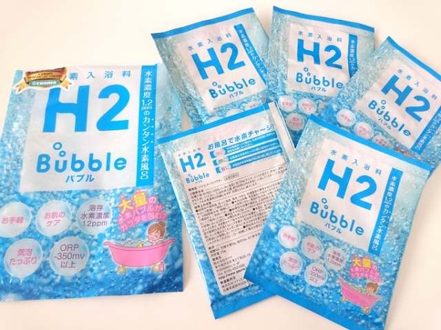 口コミ：ガウラ◇バブルバスパウダー　H2 bubble（水素入浴料）の画像（2枚目）