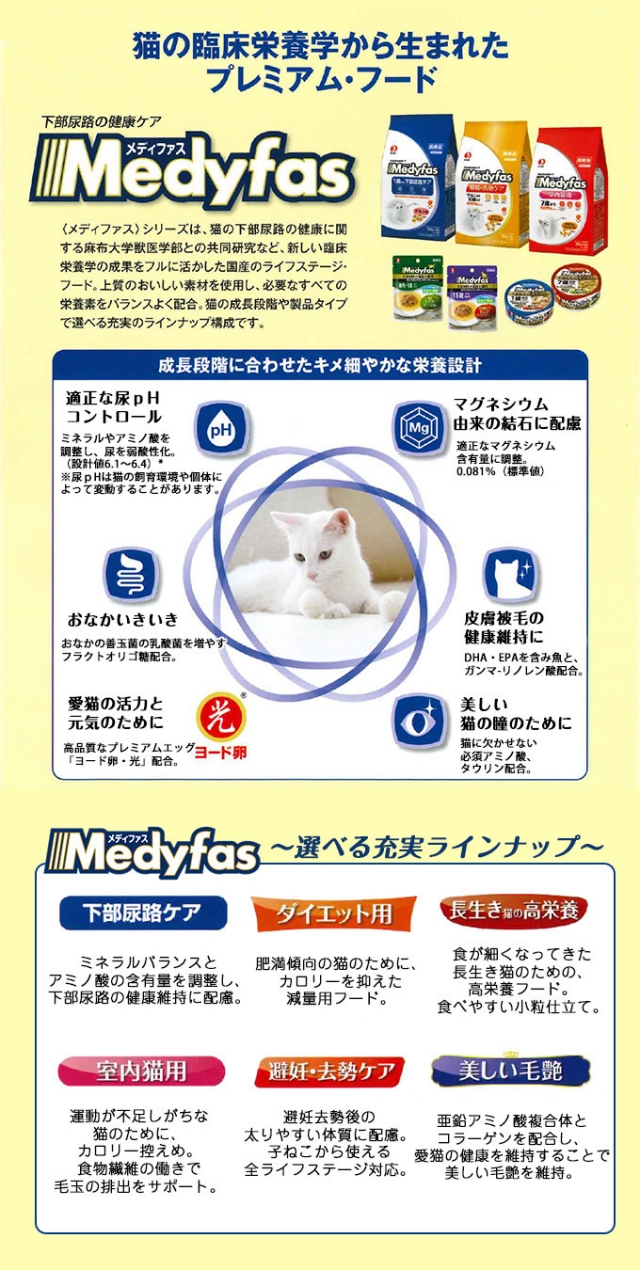 口コミ：
  愛猫の太りやすい体質に配慮♪プレミアムキャットフード　メディファス避妊去勢ケア
の画像（8枚目）