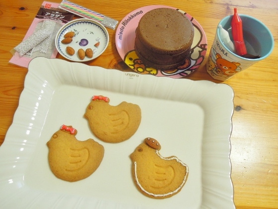 口コミ：モニプラ☆共立食品『デコペン３色セット』で手作りケーキ＆ルル２歳の誕生日おめでとう！の画像（2枚目）
