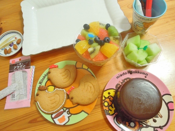 口コミ：モニプラ☆共立食品『デコペン３色セット』で手作りケーキ＆ルル２歳の誕生日おめでとう！の画像（3枚目）