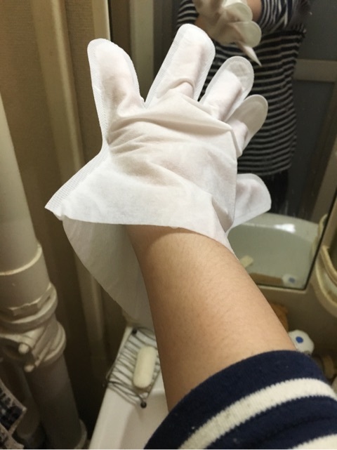 口コミ：モニプラ☆魔法の手袋 シャンプー手袋♪の画像（4枚目）