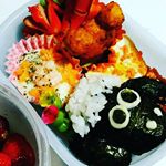 娘ちゃん大好きなショーンのキャラ弁😙💓💓案外簡単に出来るから私も楽ちんっ😸🙌💓家にはショーンばっかり☺️💗#ひつじのショーン弁当 #ひつじのショーンキャラ弁 #moniplaのInstagram画像