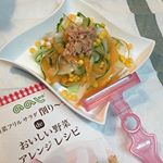 #けずりーな まずはシンプルに#サラダ を作ってみました〜削り〜な、初心者🔰の為、野菜の太さなどバラバラですが簡単に削れて野菜の食感が良く美味しかったです😋👌次はスープ、鍋、なみなみポテチ…のInstagram画像
